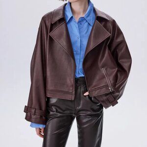 Biker Jacket in Eco Leather